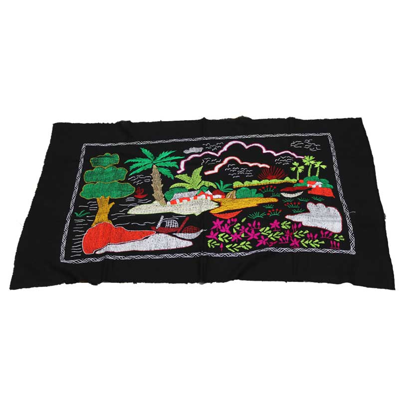 Handicraft wall mat (black)